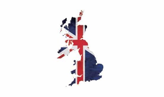Union Jack on uk map